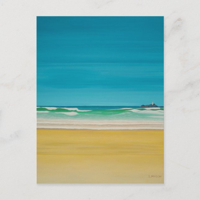 Cartão Postal Godrevy Lighthouse (Gwitian) (Frente)