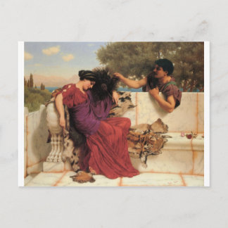 Cartão Postal Godward - A Velha História