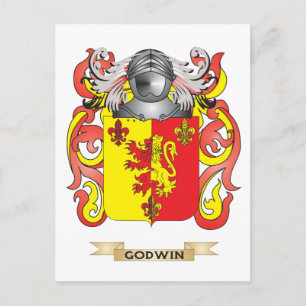 Cartão Postal Godwin Casaco de Braços (Crest Familiar)
