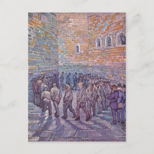 Cartão Postal Gogh, Vincent Willem van Prisoners Exercitando (Af