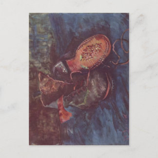Cartão Postal Gogh, Vincent Willem van Stilleben, Ein Paar Schuh