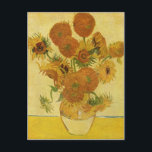 Cartão Postal Gogh, Vincent Willem van Stilleben mit Sonnenblume<br><div class="desc">Vincent Willem van Stilleben mit Sonnenblumen 1888 Technique ?l auf Leinwand 93 ? 73 cm Localização atual National Gallery London The Yorck Project: 10.000 Meisterwerke der Malerei. Permissão Vincent van Gogh Vincent Willem van Gogh 1853-03-30 1890-07-29 Zundert, Holanda Groot-Zundert bei Breda, NL Auvers-sur-Oise (perto de Paris, França) Auvers-sur-Oise bei bei...</div>