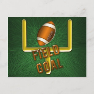 Cartão Postal Gol de Campo de Futebol