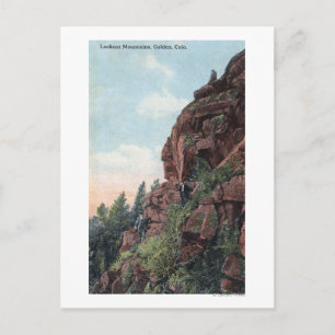 Cartão Postal Golden, Colorado - Vista das Montanhas Lookout