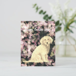 Cartão Postal Golden Doodle
