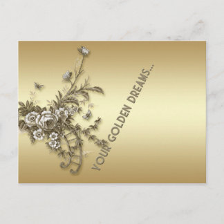 Cartão Postal Golden Dreams