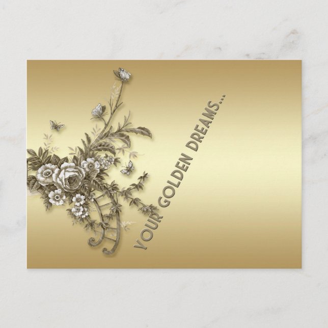 Cartão Postal Golden Dreams (Frente)
