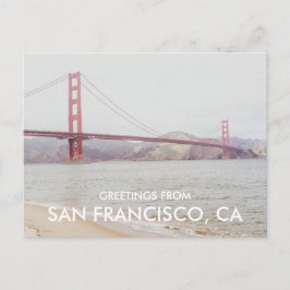 Cartão Postal Golden Gate Bridge San Francisco Greeting Card