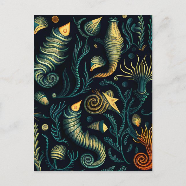 Cartão Postal Golden Reefs (Frente)