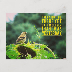 Cartão Postal Goldfinch Mais Próximo Que Eu Estava Ontem