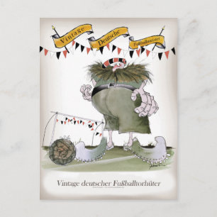 Cartão Postal goleiro alemão vintage