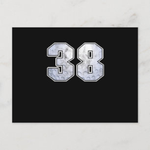 Cartão Postal Golf Ball 38. ª Celebração de Aniversário Presente