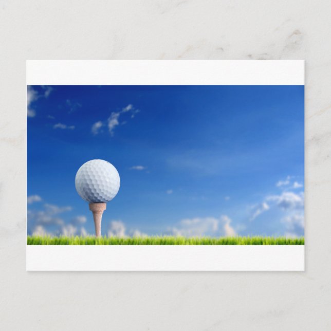Cartão Postal Golf Ball Sky (Frente)
