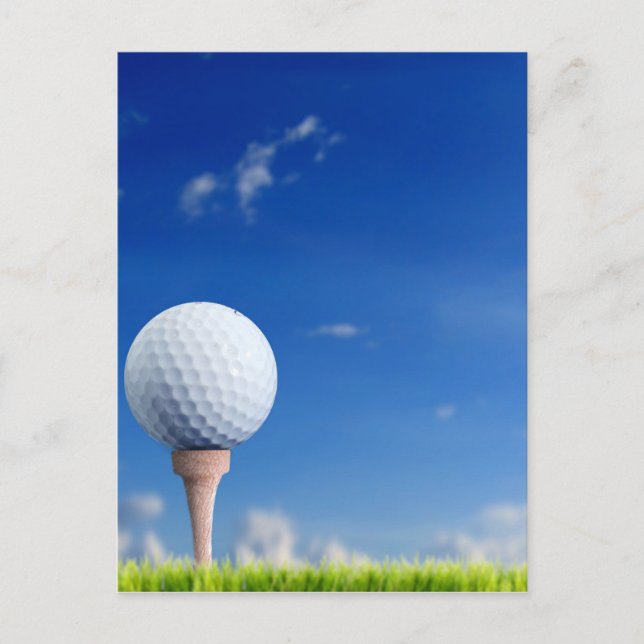 Cartão Postal Golf Ball Sky (Frente)