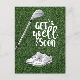 Cartão Postal Golf, fique bem logo com golfe no verde