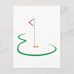 Cartão Postal Golf Green