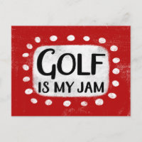 Cartão Postal Golf Is My Jam