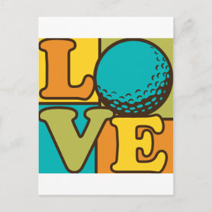 Cartão Postal Golf Love