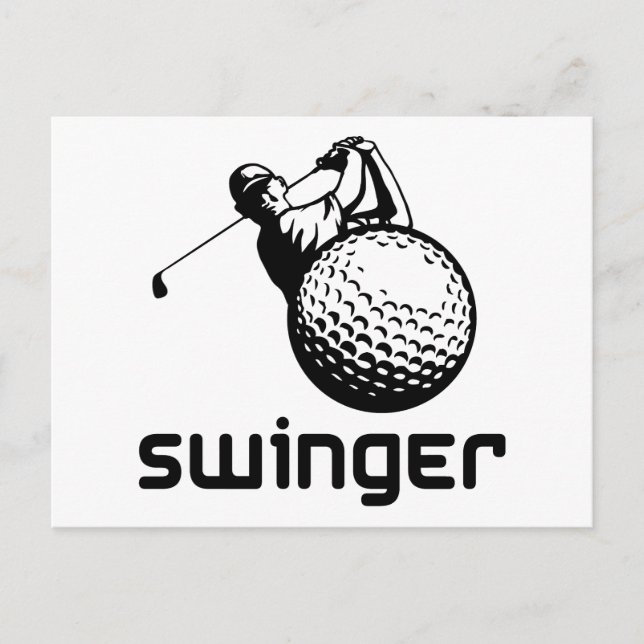 Cartão Postal Golf Swinger (Frente)
