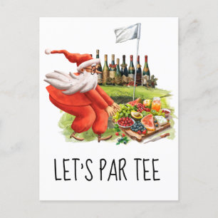 Cartão Postal Golf, vamos pintar uma árvore com uma bandeira de