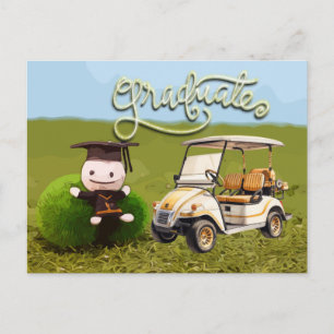 Cartão Postal Golfe Balançando para o Sucesso parabéns pela form