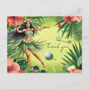 Cartão Postal Golfe Havaí temático para havaiano