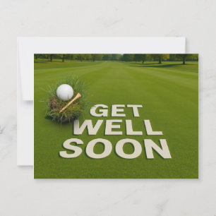 Cartão Postal Golfe Melhoras enviar votos para golfista 