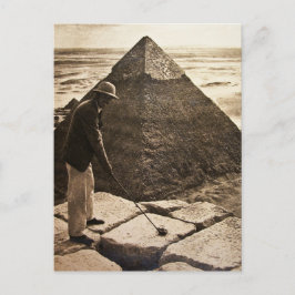 Cartão Postal Golfe na Pirâmide Tons Sepia