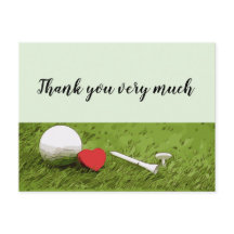 Golfe Obrigado pelo amor à grama verde