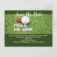 Golfe salve a data com bola de golfe e camisetas