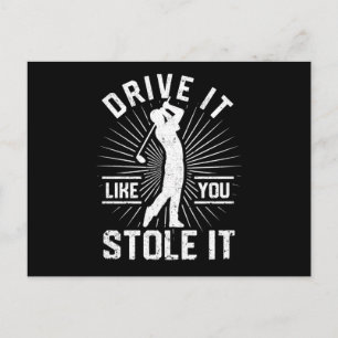 Cartão Postal Golfer Golfing Dirija Como Você