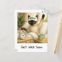 Golfer na cama para amantes de gatos se recuperare