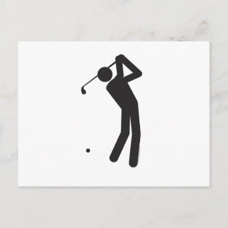 Cartão Postal Golfer-T