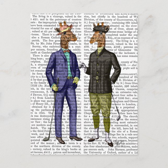 Cartão Postal Golfing Girafes 2 (Frente)