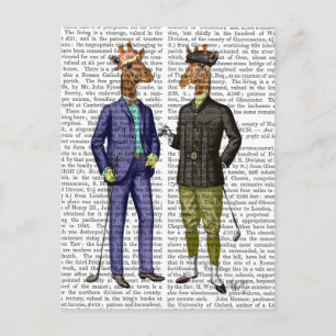 Cartão Postal Golfing Girafes 2