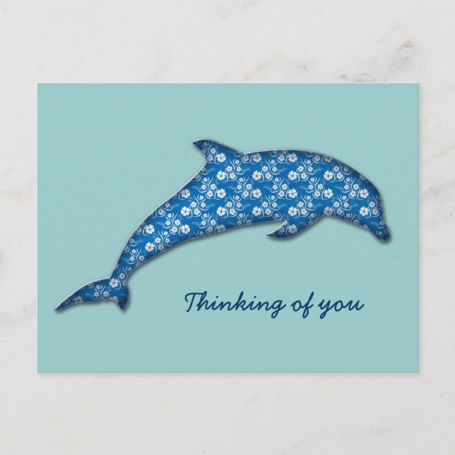 Cartão Postal golfinho (Frente)