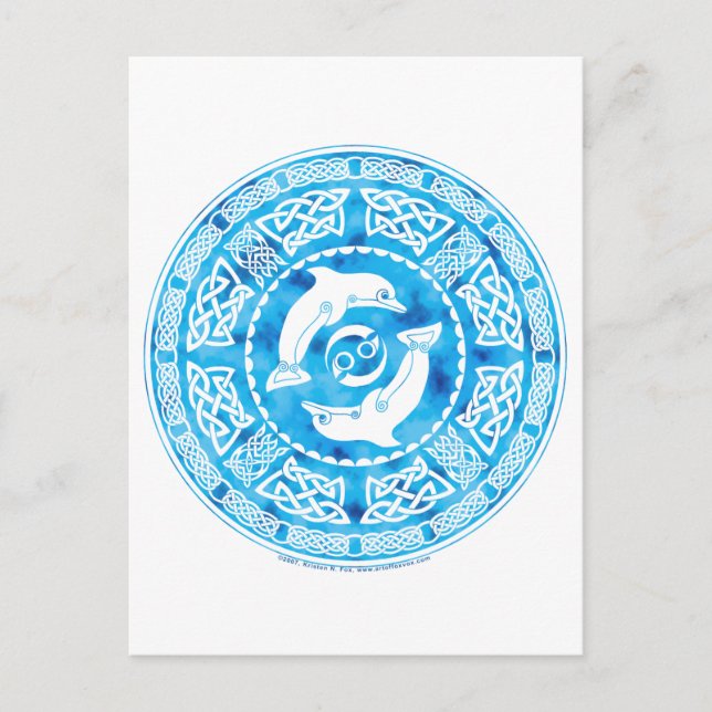 Cartão Postal Golfinho Celta (Frente)
