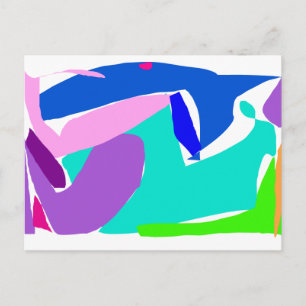 Cartão Postal Golfinho-de-baleia - Orca - Oceano de chuva