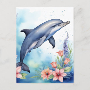Cartão Postal Golfinho-marinho