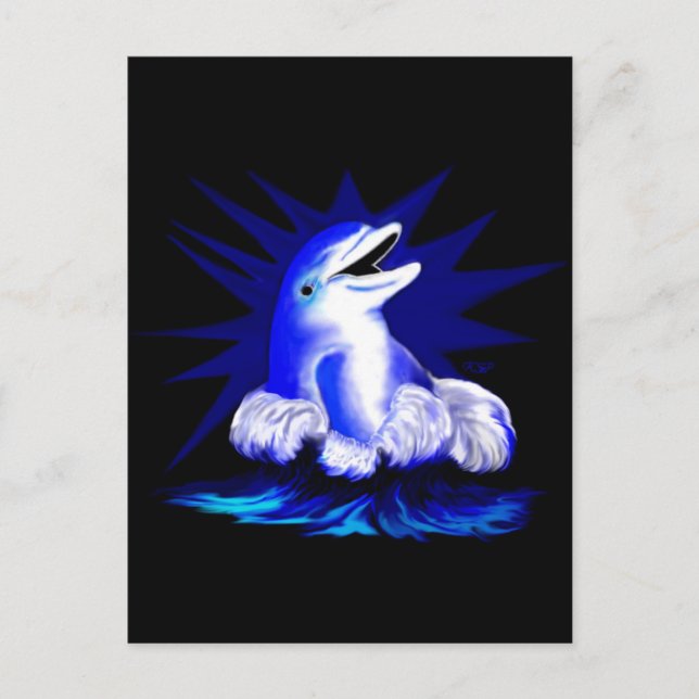 Cartão Postal Golfinho Risonho (Frente)