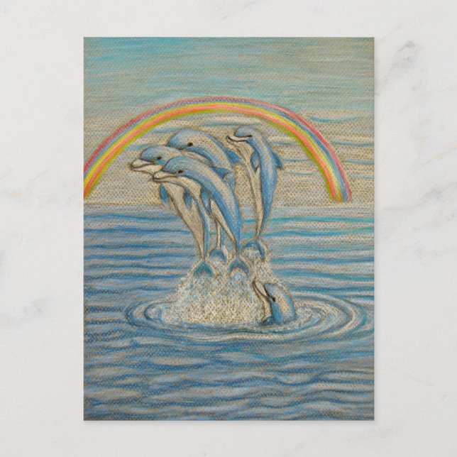 Cartão Postal Golfinhos (Frente)