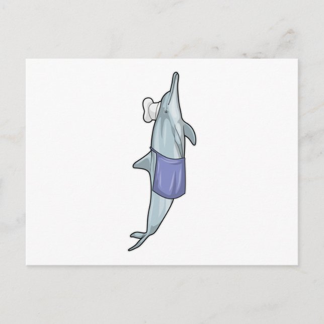 Cartão Postal Golfo como Cozinheiro com chapéu de Chef (Frente)