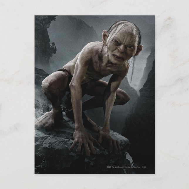 Cartão Postal GOLLUM™ em um Rock (Frente)