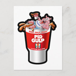 CARTÃO POSTAL GOLPE DE PIG