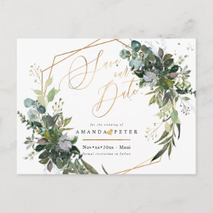 Cartão Postal Goma Azul Rústica Eucalyptus, Greenerescente Salva