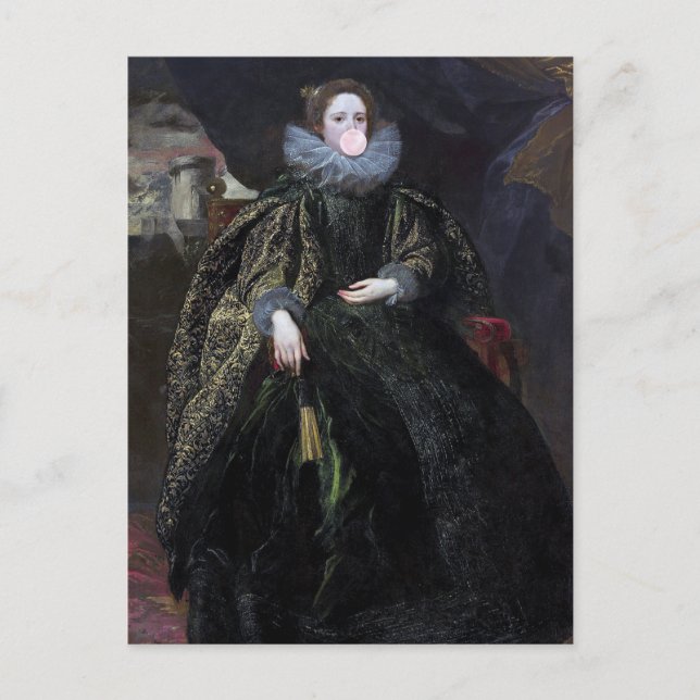 Cartão Postal Goma-bolha Diva Marchesa (Frente)