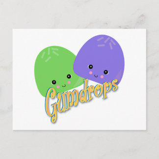 Cartão Postal Gomas de Kawaii