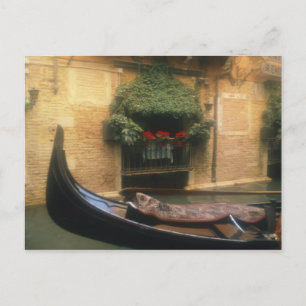 Cartão Postal Gôndola e Restaurante, Veneza, Veneto, Itália