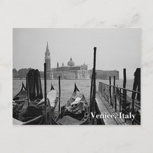 Cartão Postal Gondolas em Veneza