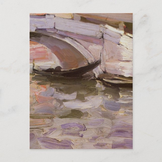 Cartão Postal Gondolas por John Singer Sargent, Impressionismo A (Frente)